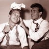 Guy Madison and Bill Williams in San Francisco 1946 photo