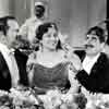Sig Ruman, Margaret Dumont, and Groucho Marx in A Night At The Opera, 1935