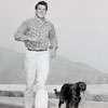 Rock Hudson in Malibu, Bob Beerman photo, 1955