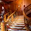 Titanic Grand staircase recreation, Titanic The Exhibition, Los Angeles, December 2023