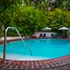 Chateau Marmont Hotel in Hollywood pool area photo, June 2015