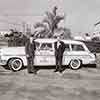 Chicken of the Sea Disneyland Car at LAX, July 16 1955