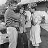 Brian Keith, Maureen O'Hara, and Joanna Barnes, The Parent Trap, 1961