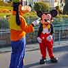 Goofy and Mickey Mouse at Disneyland it's a small world attraction, January 2007