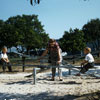 Disneyland Hotel and playground, October 1956