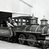 On the C.K. Holliday, Walt with Billy Krauch and Sybil Stanton, pre-opening 1955