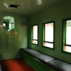 Caboose interior, Disneyland New Orleans Square Depot, May 2011