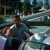 Disneyland Dumbo Flying Elephants attraction July 1960