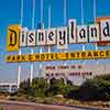 Disneyland entrance sign photo, September 1964