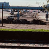 Disneyland entrance construction photo, February 1980