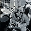 Disneyland Frontierland opening day photo with Fess Parker, July 17, 1955