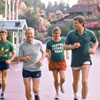 President Jimmy Carter running through Frontierland May 1982