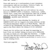 Letter from Walt Disney to Jack Baker, July 1956