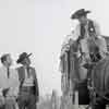 Audie Murphy and family at Disneyland Stagecoach 1956