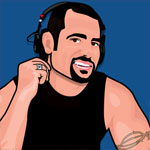 caricature of DJ Bryan by Dave DeCaro
