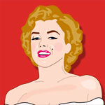 caricature of Marilyn Monroe by Dave DeCaro