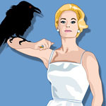 caricature of Tippi Hedren by Dave DeCaro
