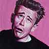 Painting by Dave DeCaro of James Dean as Tragedy