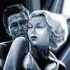 Lana Turner and John Garlfield painting by Dave DeCaro