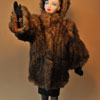 Gene Marshall in Star Wardrobe Mink Swing Coat and Hat separates