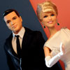 Barbie as Doris Day and Ken as Rock Hudson vinyl dolls from Pillow Talk