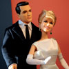 Barbie as Doris Day and Ken as Rock Hudson vinyl dolls from Pillow Talk