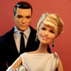 Barbie as Doris Day and Ken as Rock Hudson vinyl dolls from Pillow Talk