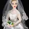 Gene Marshall vinyl doll wearing Wedding Gown outfit