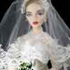 Gene Marshall vinyl doll wearing Wedding Gown outfit