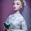 Gene Marshall vinyl doll wearing Wedding Gown outfit