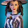 Tonner Scarlett O'Hara doll wearing Franklin Mint Peachtree Street outfit