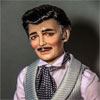 Franklin Mint Clark Gable as Rhett Butler vinyl portrait doll wearing riding outfit