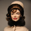 Franklin Mint Jacqueline Kennedy vinyl doll in Inauguration outfit