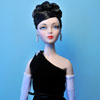 Gene Marshall in Franklin Mint Jacqueline Kennedy vinyl doll Black Sheath Ensemble outfit