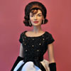 Franklin Mint Jacqueline Kennedy vinyl doll Black and White outfit