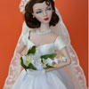 Gene Marshall in Franklin Mint Jacqueline Kennedy vinyl doll wedding outfit