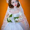 Gene Marshall in Franklin Mint Jacqueline Kennedy vinyl doll wedding outfit