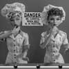 Gene Marshall as Ethel Mertz and Lucy Ricardo from Franklin Mint I Love Lucy Job Switching outfit photo