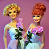 Mattel I Love Lucy and Ethel Wear The Same Dress vinyl doll