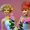 Mattel I Love Lucy and Ethel Wear The Same Dress vinyl doll