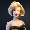 Franklin Mint Marilyn Monroe doll wearing Tiger Stripe Seven Year Itch costume