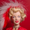 FM Marilyn Monroe doll wearing Little Rock costume from the movie Gentlemen Prefer Blondes