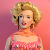 FM Marilyn Monroe doll wearing costume from the movie Gentlemen Prefer Blondes