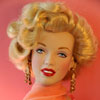 Marilyn Monroe Franklin Mint doll in  a costume from Gentlemen Prefer Blondes