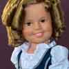 Shirley Temple 1972 Ideal vinyl doll wearing Danbury Mint The Blue Bird outfit