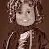 Shirley Temple 1972 Ideal vinyl doll wearing Danbury Mint The Blue Bird outfit