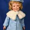 Shirley Temple Danbury Mint Shirley Makes Her Mark doll by Elke Hutchens with replaced wig