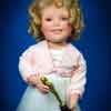 Shirley Temple Danbury Mint Shirley Makes Her Mark doll by Elke Hutchens with replaced wig