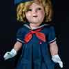 18 inch Ideal composition doll wearing Poor Little Rich Girl sailor outfit