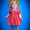 20 inch Ideal Shirley Temple Stowaway composition doll in the shuffleboard dress